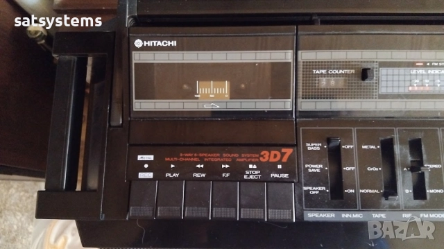 Радиокасетофон Hitachi TRK-7620E 3D Super Woofer, снимка 6 - Радиокасетофони, транзистори - 52943878