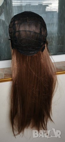  Нова Дълга светло кестенява права  перука - 70 см   - мод.47, снимка 7 - Аксесоари за коса - 15808540