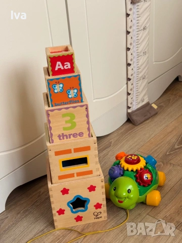 Дървени играчки hape eichhorn little dutch goki и книжки, снимка 2 - Образователни игри - 53935034