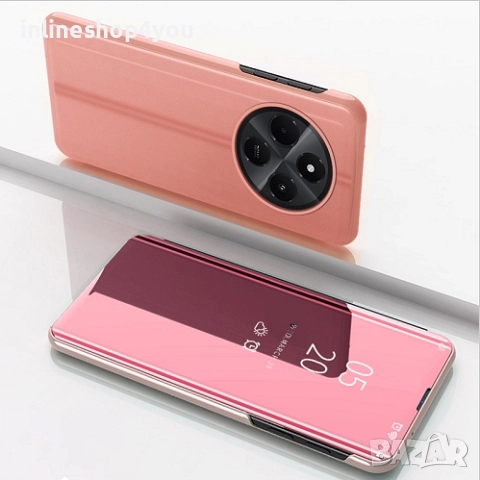 Огледален Калъф Clear View Тип Тефтер за Xiaomi Poco C75, снимка 2 - Калъфи, кейсове - 51748886