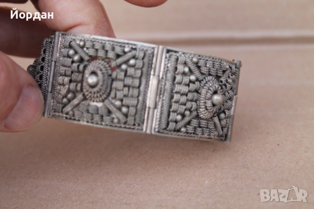 Дамска сребърна гривна , снимка 6 - Гривни - 53877636