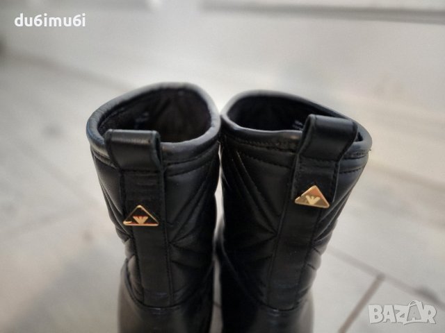 Кожени ниски боти ARMANI, снимка 3 - Дамски боти - 42111194