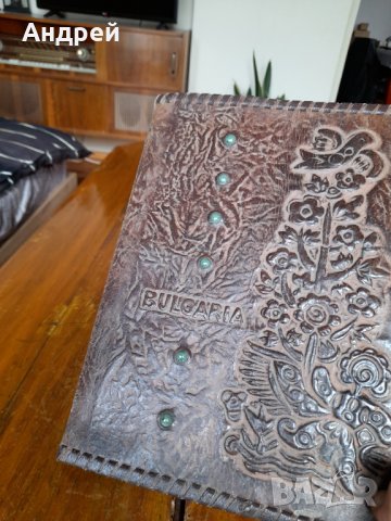 Стара кожена папка #6, снимка 6 - Антикварни и старинни предмети - 38761837