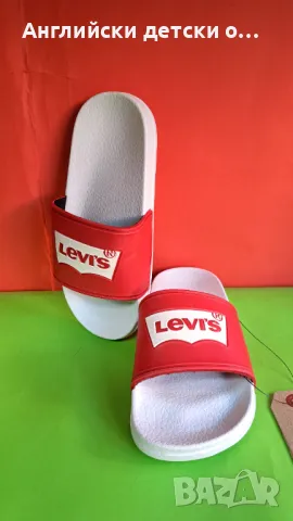 Английски детски джапанки -Levis, снимка 3 - Детски джапанки - 48530584
