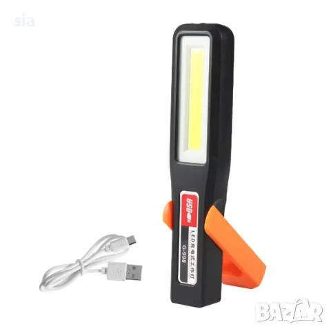 Фенерче за сервиз, Работна лампа, Акумулаторна, USB, 19,5см, снимка 3 - Аксесоари и консумативи - 49491276