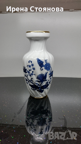 Ваза с декор син лук, без маркировка. , снимка 1