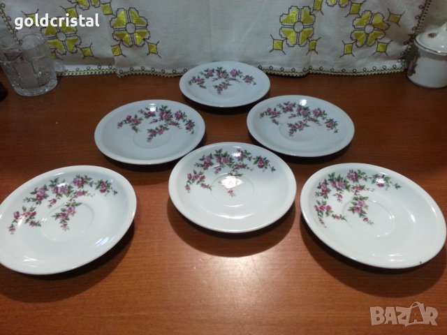 Стар български порцелан чинийки, снимка 2 - Антикварни и старинни предмети - 44466129