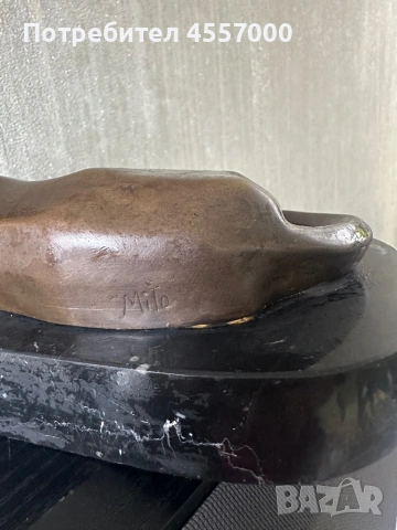 Бронзова скулптура „Пантера“ – Milo, Арт Деко, мраморна основа, снимка 4 - Антикварни и старинни предмети - 53086848