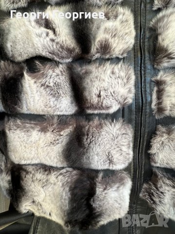 Страхотно яке естествена кожа и чинчила, снимка 11 - Якета - 44290603