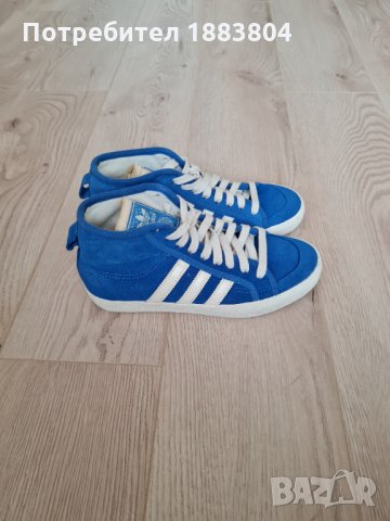Оригинални кецове Адидас от естествен велур, снимка 2 - Кецове - 29071182