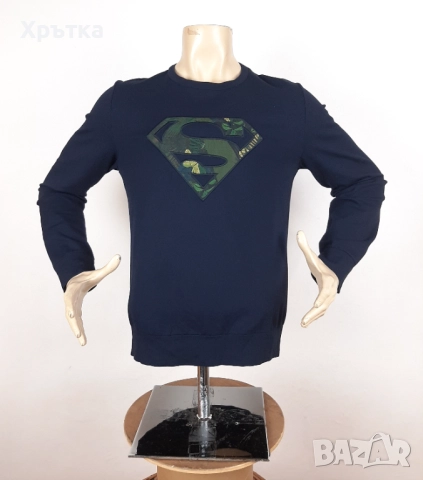 Iceberg x Superman - Оригинална мъжка блуза размер S-M, снимка 2 - Блузи - 52559447