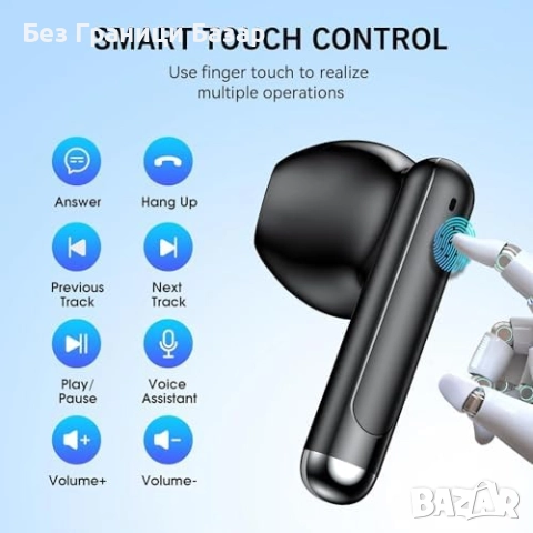 Нови Безжични Bluetooth 5.3 слушалки In-Ear с HiFi стерео звук и мощен бас Кутия за зареждане, снимка 7 - Bluetooth слушалки - 52582849
