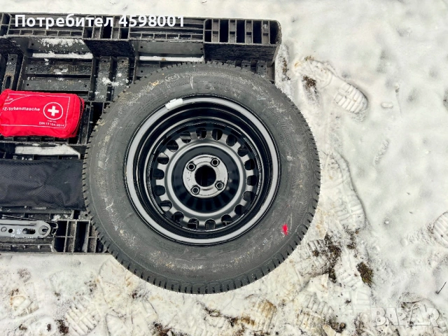 ЧИСТО НОВА Резервна гума+джанта 14цола 4x100+Авариен комплект за Opel,Chevrolet, снимка 5 - Гуми и джанти - 53139245