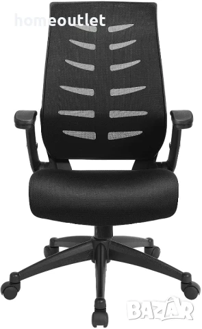 РАЗПРОДАЖБА Офис / геймърски стол с ергономичен дизайн и масивна конструкция R003-SONGMICS OBN54BK, снимка 3 - Столове - 50642685