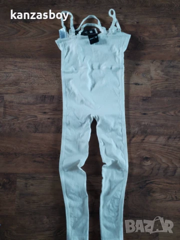 Adidas IVY PARK Knit Catsuit Core White - страхотен дамски гащеризон НОВ С, снимка 8 - Гащеризони - 50507465