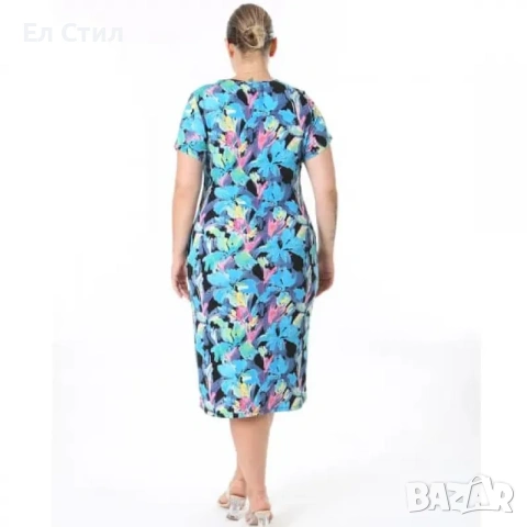 💕Лятна рокля с къс ръкав, снимка 2 - Рокли - 53943406