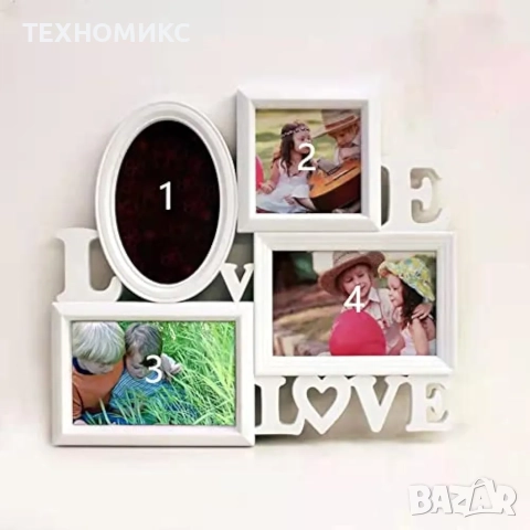Фото рамка колаж Love , 4 снимки, снимка 4 - Други стоки за дома - 51869852