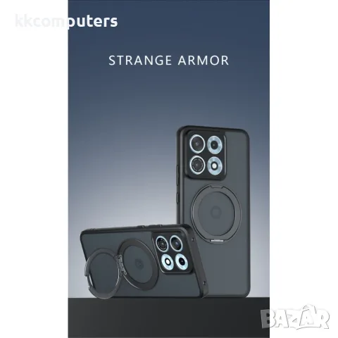 За Motorola Edge 70 Max 5G Матов Магнитен TPU PC Калъф Skin-Touch с 360° Въртяща Стойка и Скрийн Про, снимка 2 - Калъфи, кейсове - 55885614