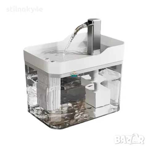 Автоматична поилка за домашни любимци с вместимост 1,5литра Фонтан за котки Фонтани за котки 