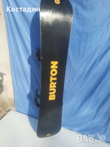 Сноуборд BURTON PROGRESSION 163Wсм. С автомати WIDE, WOODCORE, sidewall, ROCKER  , снимка 7 - Зимни спортове - 52770502