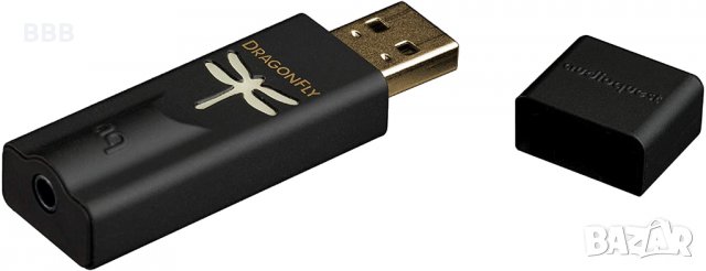 AudioQuest Dragonfly Black V1.5 - DAC/ДАК + слушалков усилвател, снимка 1