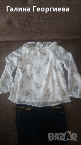 Нова блузка H&M с дълъг ръкав Еднорози