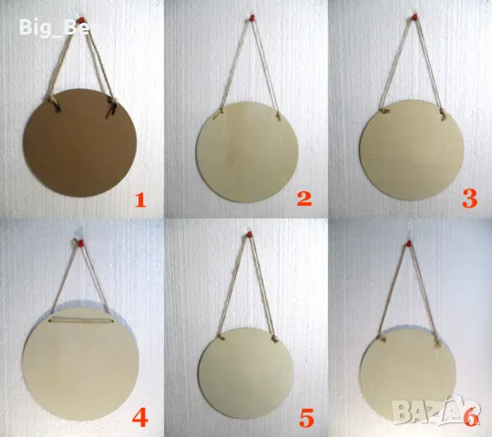 Декоративни Кръгли Дървени Табели - 2D Плосък Печат, снимка 8 - Декорация за дома - 50132589