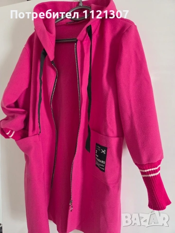 Розово палто, без подплата , снимка 3 - Якета - 54087469