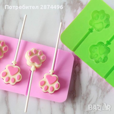 3810 Форма за близалки с лапички, снимка 6 - Форми - 38997707