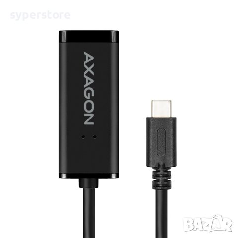 Лан Карта кабелна USB-C 3.1 Gen 1 Axagon ADE-SRC Superspeed Gigabit Ethernet 10/100/1000 Mbit порт, снимка 3 - Кабели и адаптери - 36816564