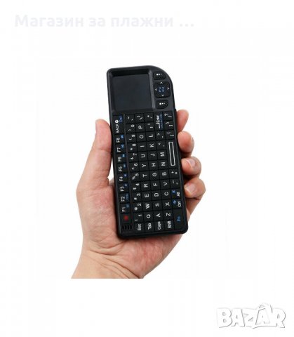 БЕЗЖИЧНА МИНИ КЛАВИАТУРА С ТЪЧПАД И МИШКА ЗА PC, SMART TV - код А8