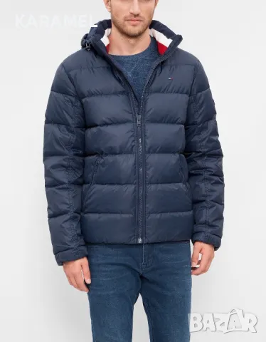 TOMMY HILFIGER Пухено яке в синьо, S, снимка 8 - Якета - 48252999