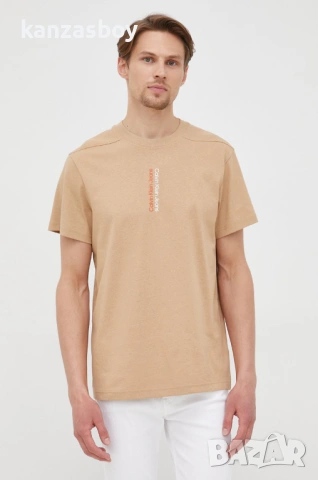 calvin klein - страхотна мъжка тениска L, снимка 2 - Тениски - 53885419