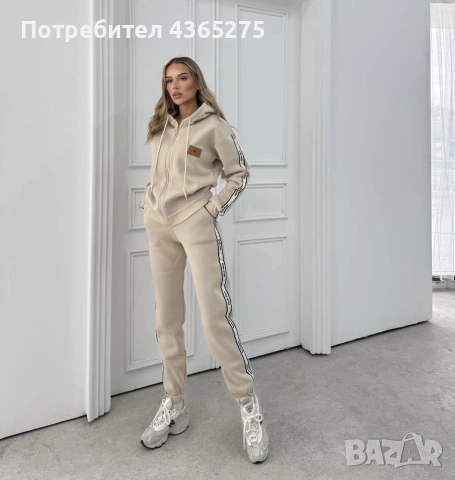 нов модел дамски ватиран зимен екип,триконечна вата, в 3 цвята, снимка 3 - Спортни екипи - 52647365