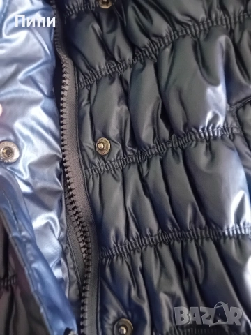 син металик яке, много красиво , снимка 2 - Якета - 54089774