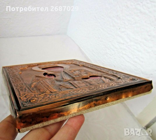 Икони: Св.Никола икона, обков, икона, снимка 3 - Икони - 29476524