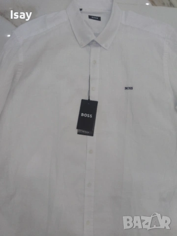 Мъжка риза БОСС 2ХЛ последен размер, снимка 5 - Ризи - 53919156