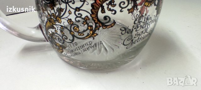 Красива рисувана халба ORIGINAL BMF от 80-те години, снимка 8 - Антикварни и старинни предмети - 37407338