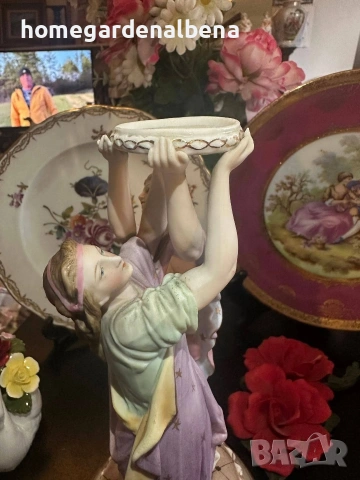 Порцеланова фигурална група „Two Graces" · Vion & Baury · France · Circa 1820 — рядка антика, снимка 6 - Антикварни и старинни предмети - 54062117