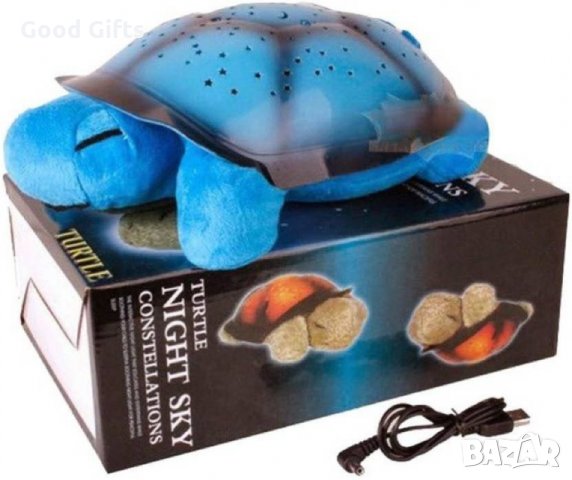 Детска музикална нощна лампа звездно небе - костенурка, снимка 4 - Други - 29525425
