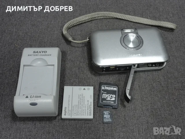 ЦИФРОВ ФОТОАПАРАТ SANYO XACTI VPC-E6EX 6MP CCD DIGITAL CAMERA Y2K RETRO DIGICAM, снимка 14 - Фотоапарати - 55971072
