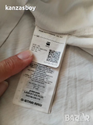 g-star lash r t - страхотна мъжка тениска КАТО НОВА 3XL, снимка 7 - Тениски - 50774776