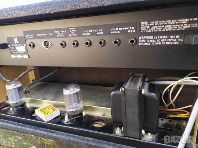 Vintage Лампов усилвател , глава за китара Kustom K Studio-USA, снимка 11 - Китари - 31709519