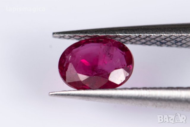 Рубин 0.40ct само нагряван овална шлифовка #7