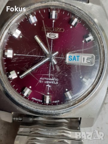 Часовник Seiko 5 автомат рядък колекционерски модел, снимка 3 - Антикварни и старинни предмети - 42598335