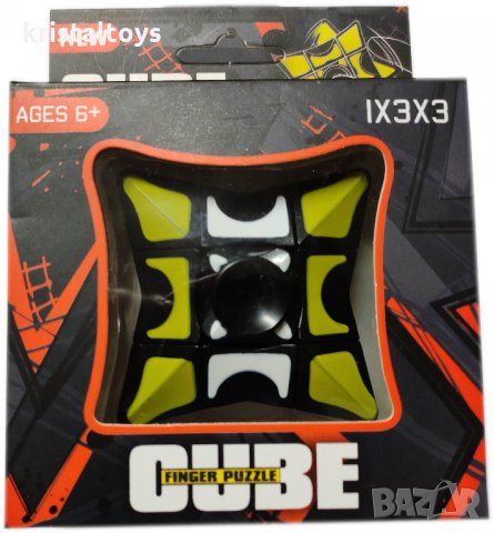 Антистрес детска играчка Фингър Рубик кубче пъзел, снимка 1