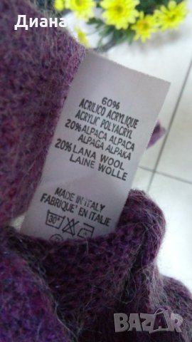 Топъл дамски блузон с алпака и мерино, снимка 2 - Блузи с дълъг ръкав и пуловери - 34465516