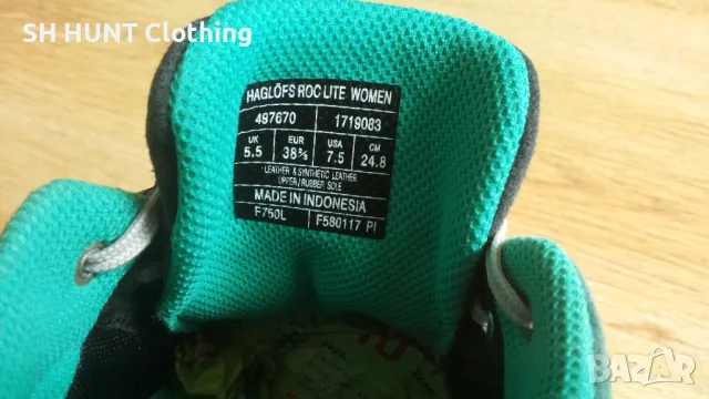 HAGLOFS ROC LITE Womens Leather Shoes размер EUR 38 2/3 дамски естествена кожа - 785, снимка 17 - Дамски ежедневни обувки - 47369959