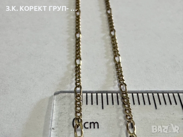 Златен синджир с кръст  14к, 2,78гр, снимка 6 - Колиета, медальони, синджири - 54320786