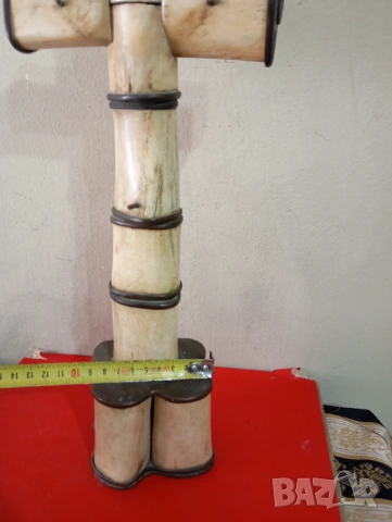 стар кръст, разпятие от кост и месинг, снимка 2 - Други ценни предмети - 53946183